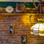 Images of food and decor in an Italian restaurant